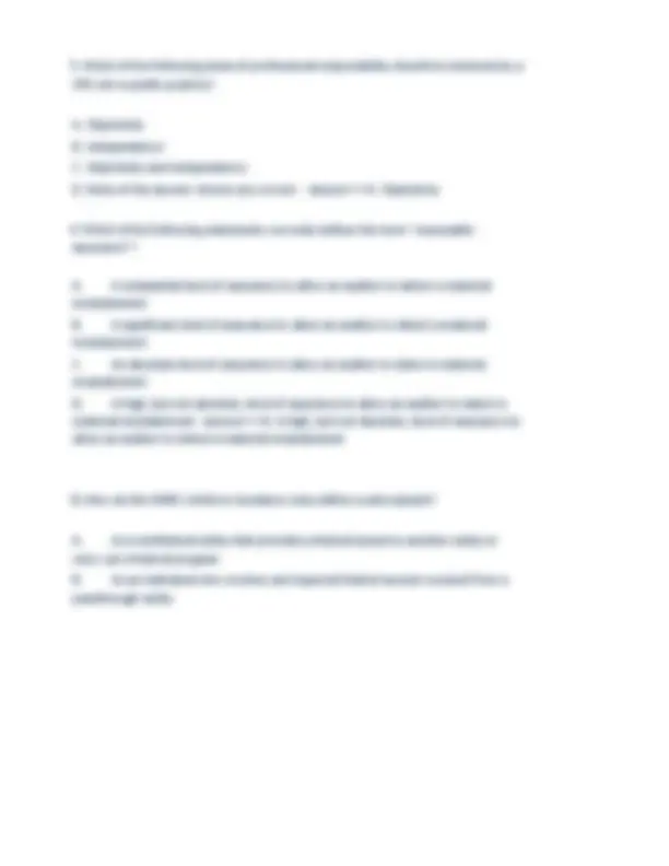 Auditing and Assurance services CPA practice COMPLETE EXAM LATEST ...