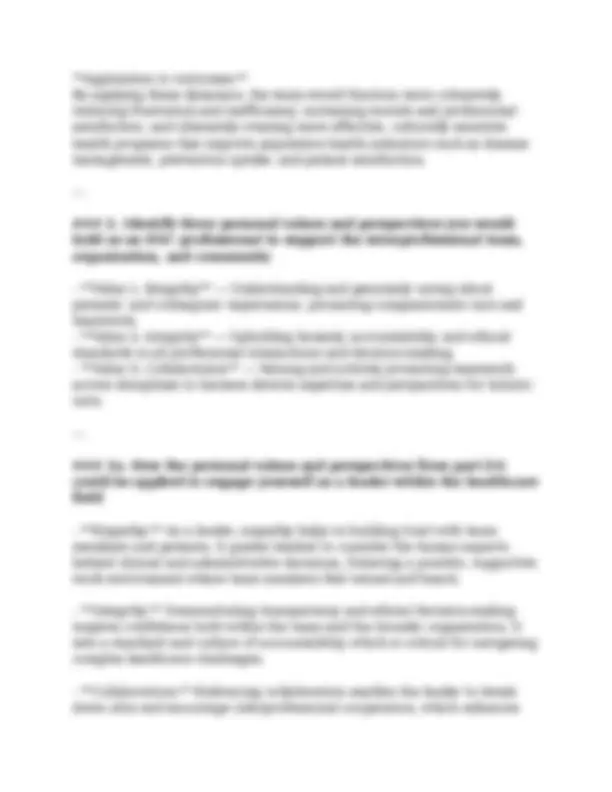 WGU D776 Task 1 Passed (2026) – Healthcare Leadership & Community ...