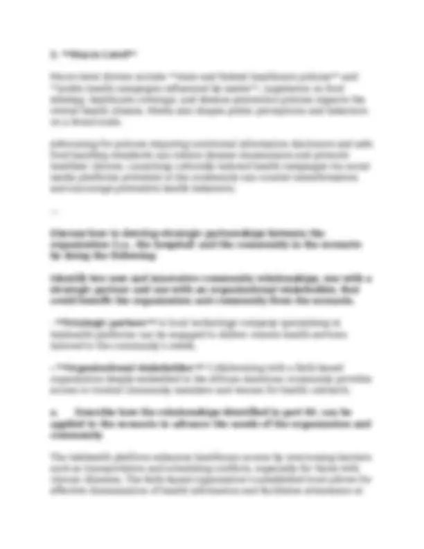 WGU D776 Task 1 Passed (2026) – Healthcare Leadership & Community ...