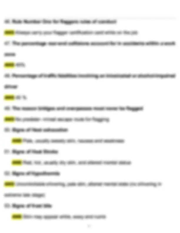 Flagger Exam (Newest 2026 / 2027 Updated) Questions and Verified ...