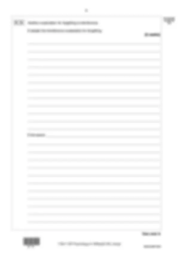 2025 AQA A-Level Psychology Paper 1 Introductory Topics Verified Exam ...