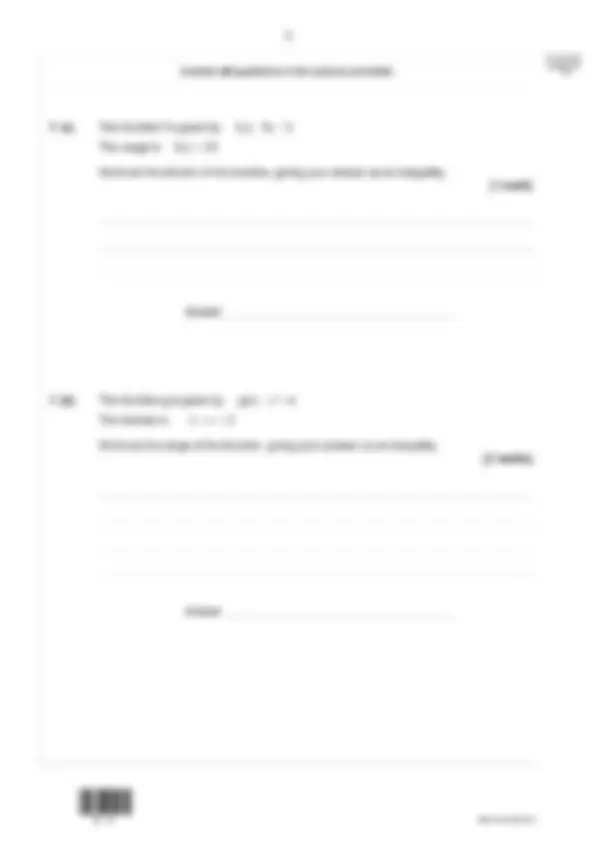 AQA LEVEL 2 Certificate FURTHER MATHEMATICS Paper 1 Non- Calculator ...