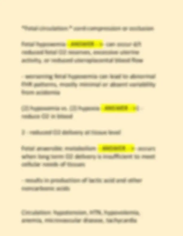 RELIAS- FETAL HEART MONITORING EXAM 2026 QUESTIONS | Exams Nursing ...