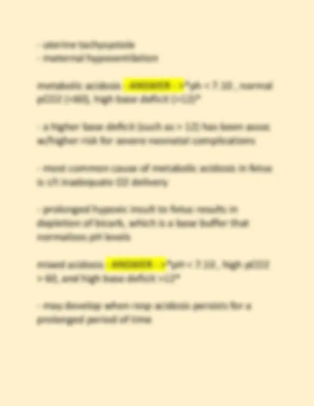 RELIAS- FETAL HEART MONITORING EXAM 2026 QUESTIONS | Exams Nursing ...