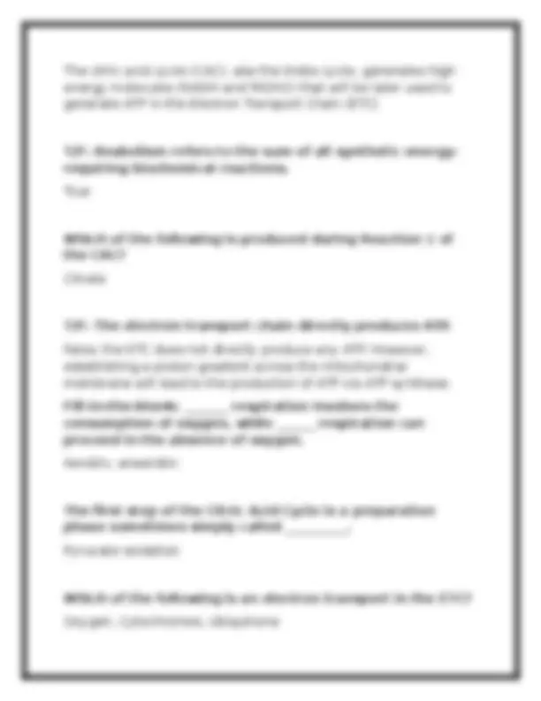 BIOD 101 Module 3 Exam & Review 2026 (PDF) | Biology | Portage Learning ...