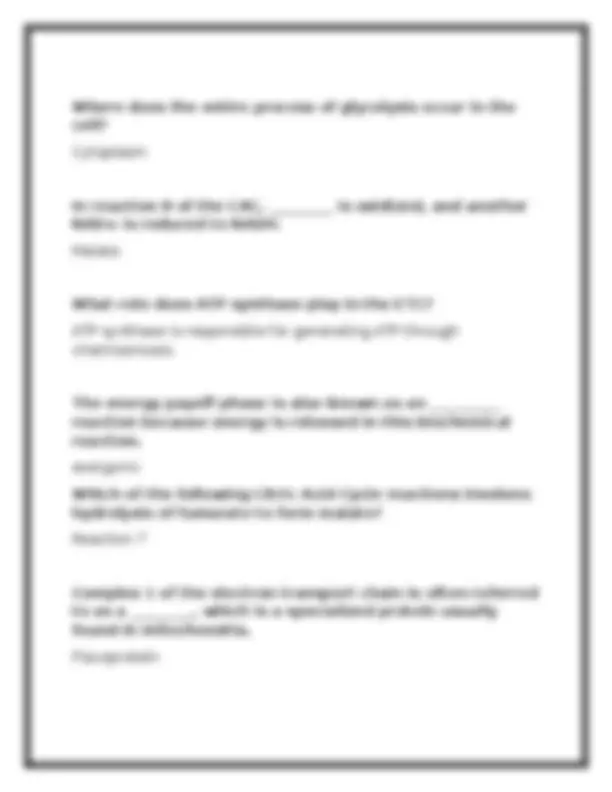BIOD 101 Module 3 Exam & Review 2026 (PDF) | Biology | Portage Learning ...