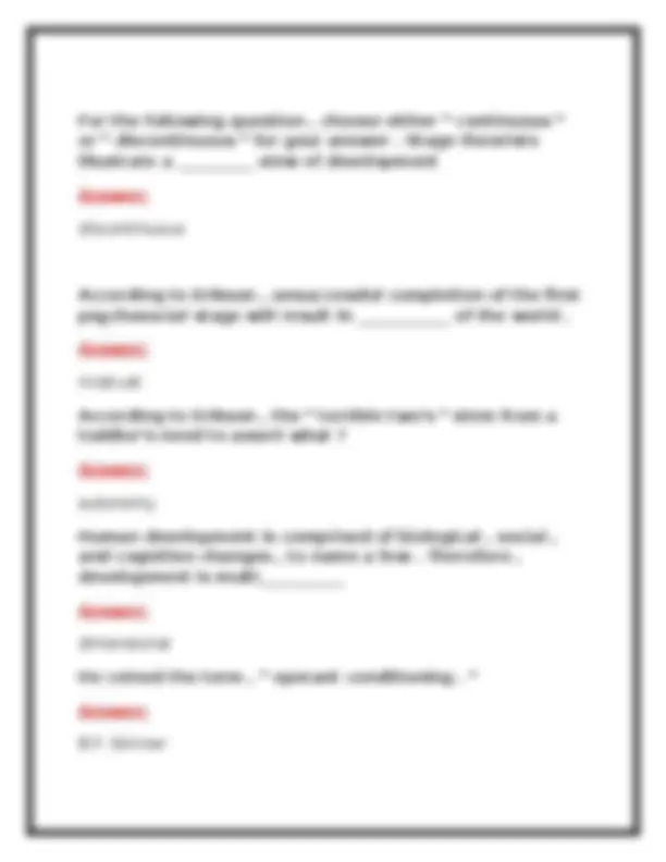 PSYC 140 Module 1 Exam & Review 2026 (PDF) | Developmental Psychology ...