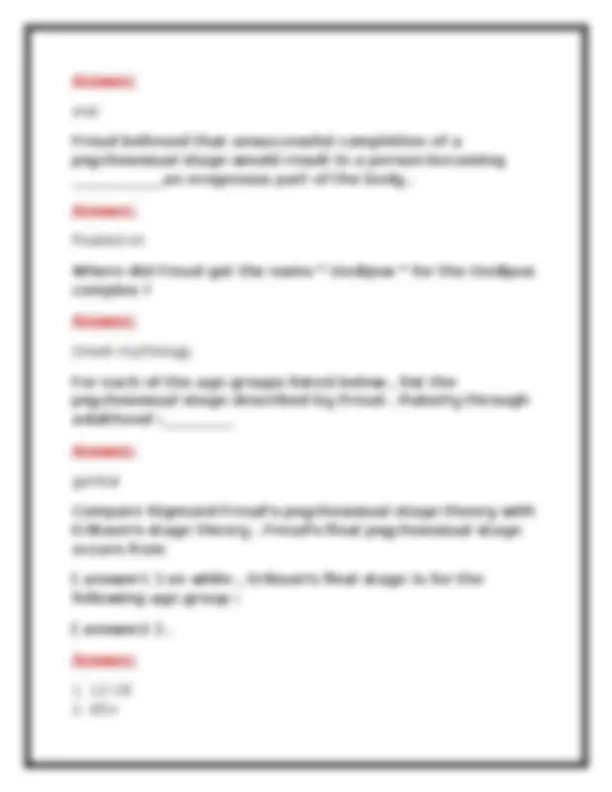 PSYC 140 Module 1 Exam & Review 2026 (PDF) | Developmental Psychology ...