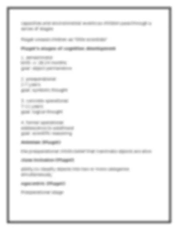 PSYC 140 Module 1 Exam & Review 2026 (PDF) | Developmental Psychology ...