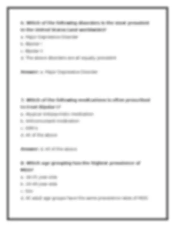 PSYC 210 Module 3 Exam 2026 (PDF) | Abnormal Psychology | Portage ...