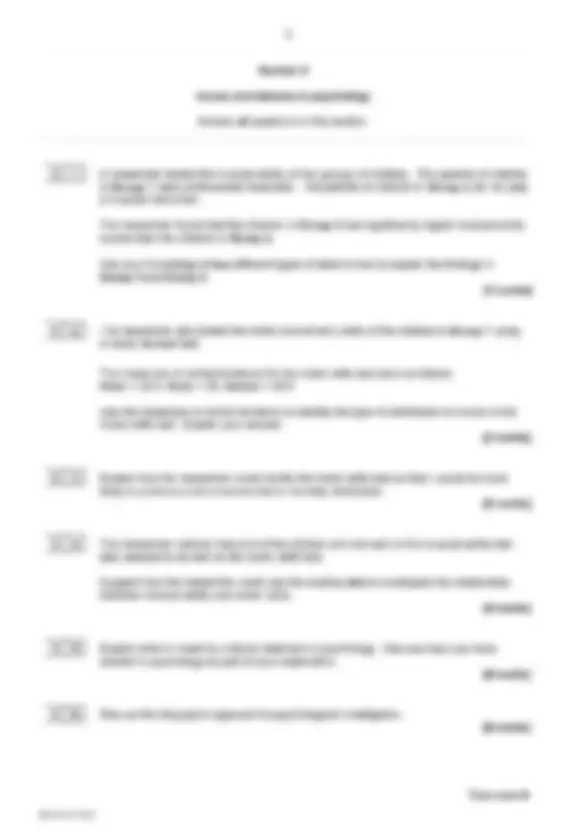 2025 AQA A-LEVEL PSYCHOLOGY Paper 3 Issues and Options in Psychology ...