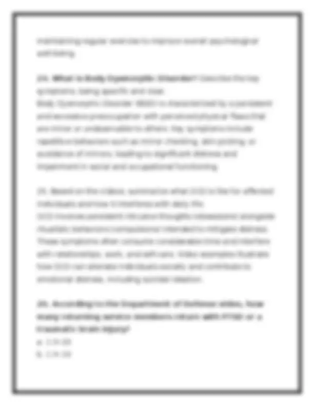 PSYC 210 Module 4 Exam 2026 (PDF) | Abnormal Psychology | Exams ...