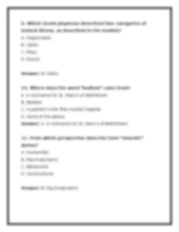 PSYC 210 Module 1 Exam 2026 (PDF) | Abnormal Psychology | Portage ...