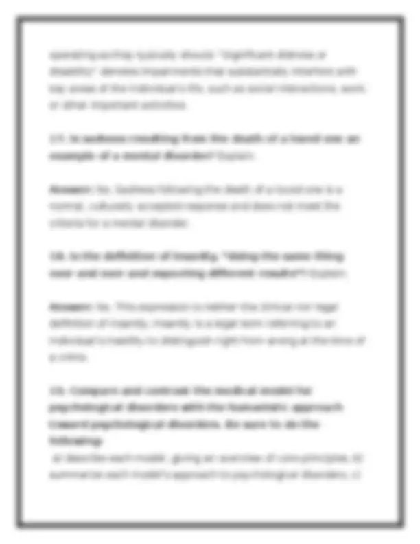 PSYC 210 Module 1 Exam 2026 (PDF) | Abnormal Psychology | Portage ...