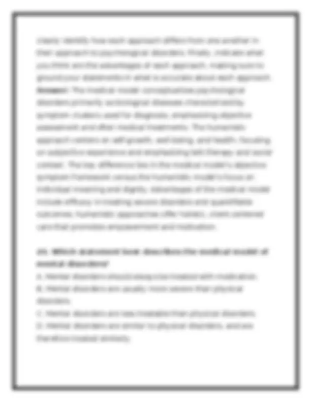 PSYC 210 Module 1 Exam 2026 (PDF) | Abnormal Psychology | Portage ...