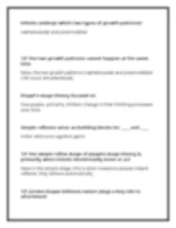 PSYC 140 Module 3 Exam & Review 2026 (PDF) | Developmental Psychology ...