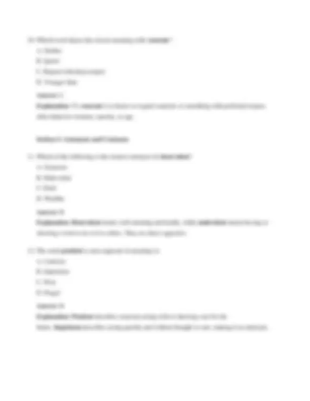 Free Vocabulary Practice Test 2027 | Exams Advanced Education | Docsity