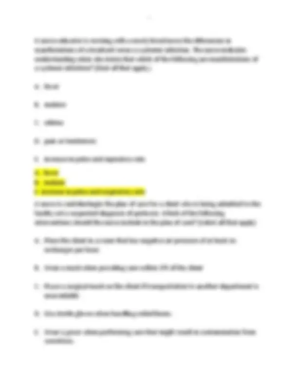 Fundamentals ATI Exam #1 Practice Questions & Answers 2026 Study Guide ...