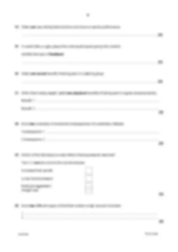 OCR GCSE Physical Education J587/02 Socio-cultural issues and sports ...