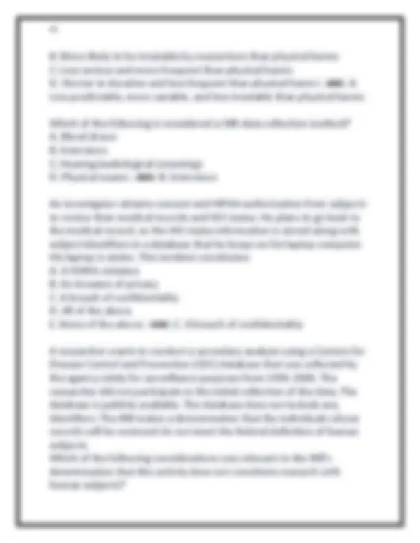 Citi Program Answers Module 1 CITI TRAINING COMPLETE MODULES 1-24 (BIOMEDICAL RESEARCH) WITH ...