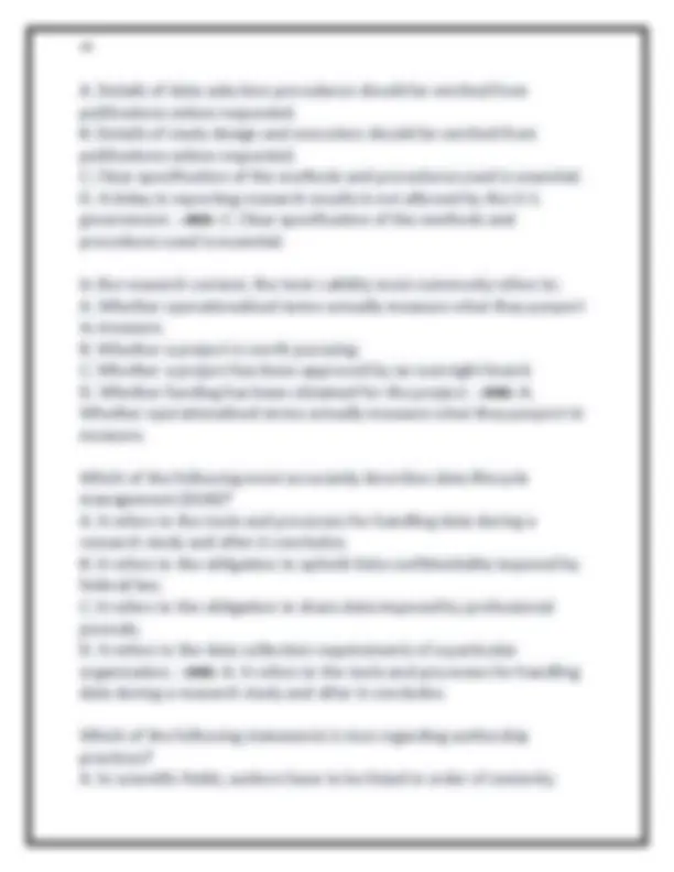 Citi Program Answers Module 1 CITI TRAINING COMPLETE MODULES 1-24 (BIOMEDICAL RESEARCH) WITH ...