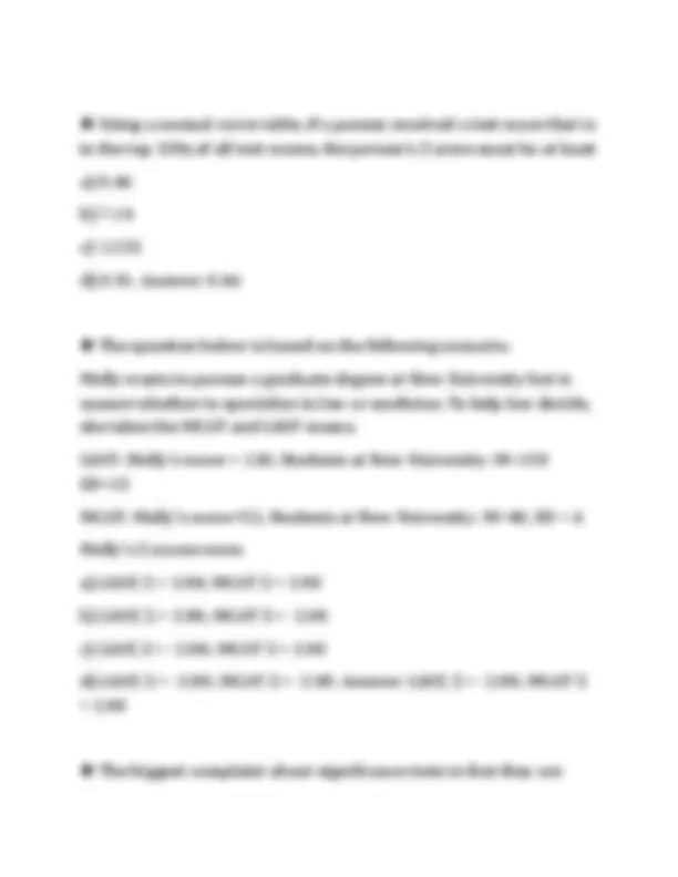 Statistics Portage Learning Module PORTAGE LEARNING STATISTICS MODULE 4 Z TEST 2026 FINAL PAPER FULL ...