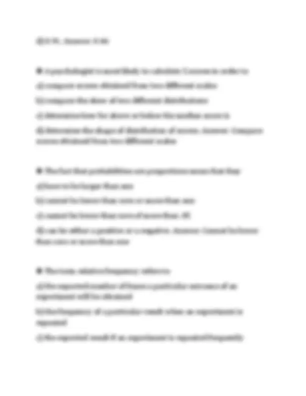 Statistics Portage Learning Module PORTAGE LEARNING STATISTICS MODULE 4 Z TEST 2026 FINAL PAPER FULL ...