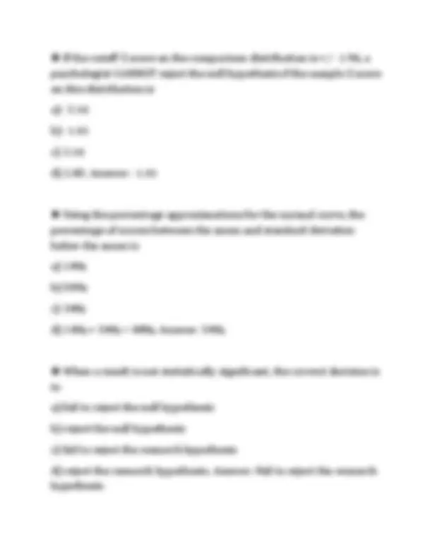 Statistics Portage Learning Module PORTAGE LEARNING STATISTICS MODULE 4 Z TEST 2026 FINAL PAPER FULL ...