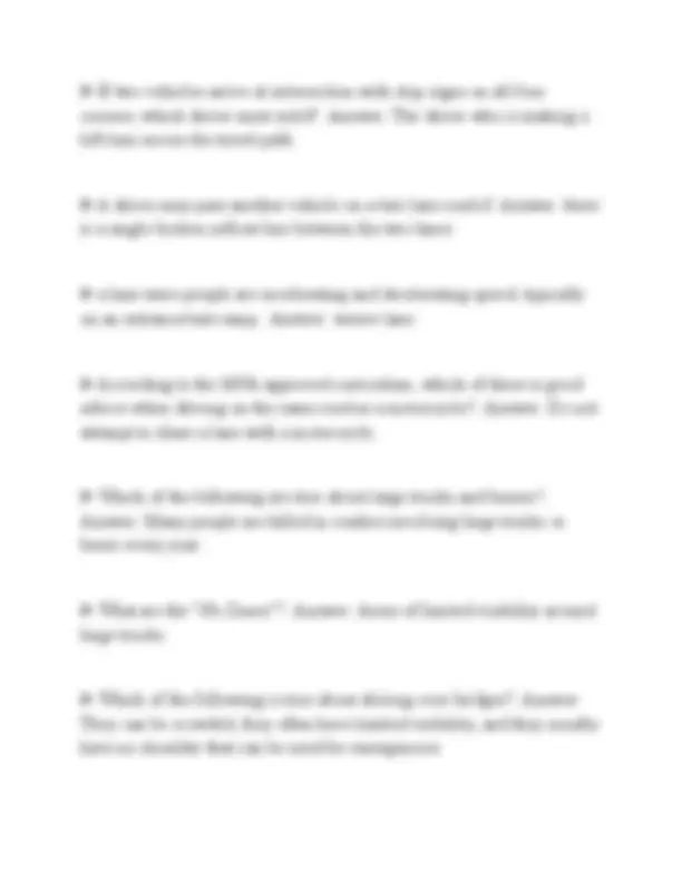 DRIVERS ED FINAL MVA ACTUAL TEST PAPER 2026 QUESTIONS WITH ANSWERS ...