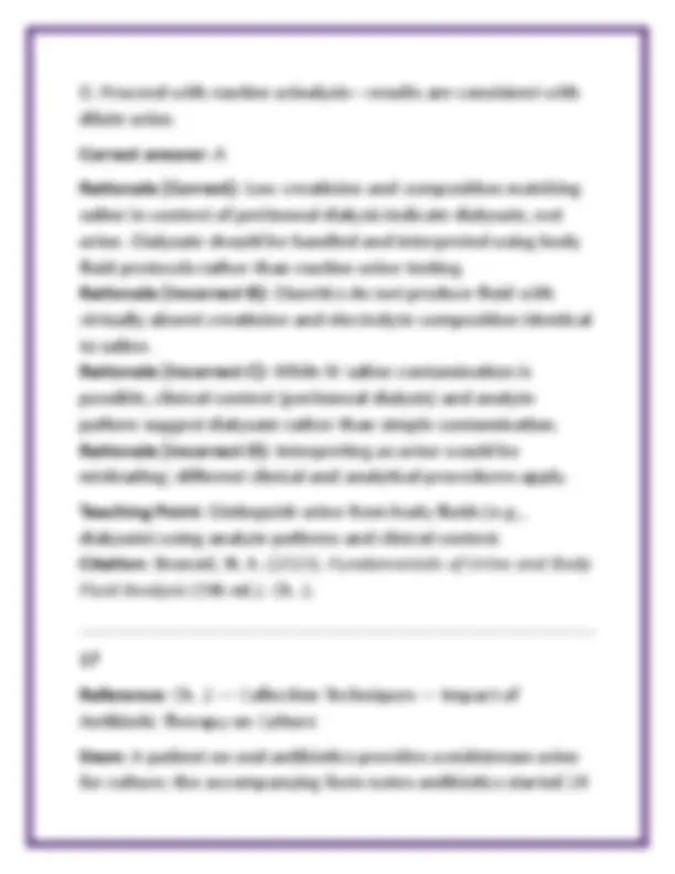 Fundamentals of Urine & Body Fluid Analysis Test Bank | Brunzel 5th ...