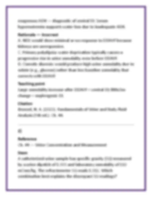 Fundamentals of Urine & Body Fluid Analysis Test Bank | Brunzel 5th ...