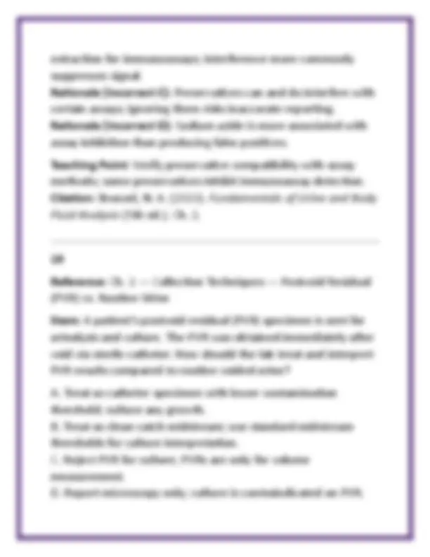 Fundamentals of Urine & Body Fluid Analysis Test Bank | Brunzel 5th ...
