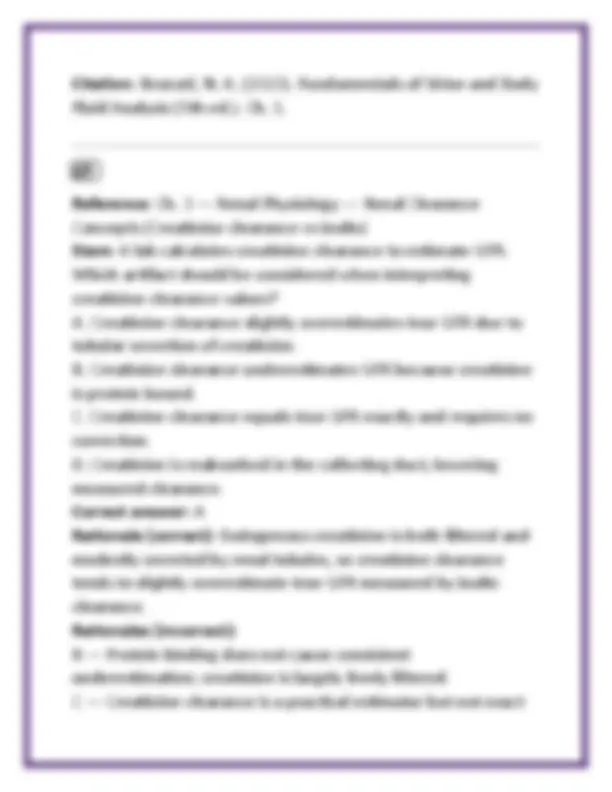Fundamentals of Urine & Body Fluid Analysis Test Bank | Brunzel 5th ...