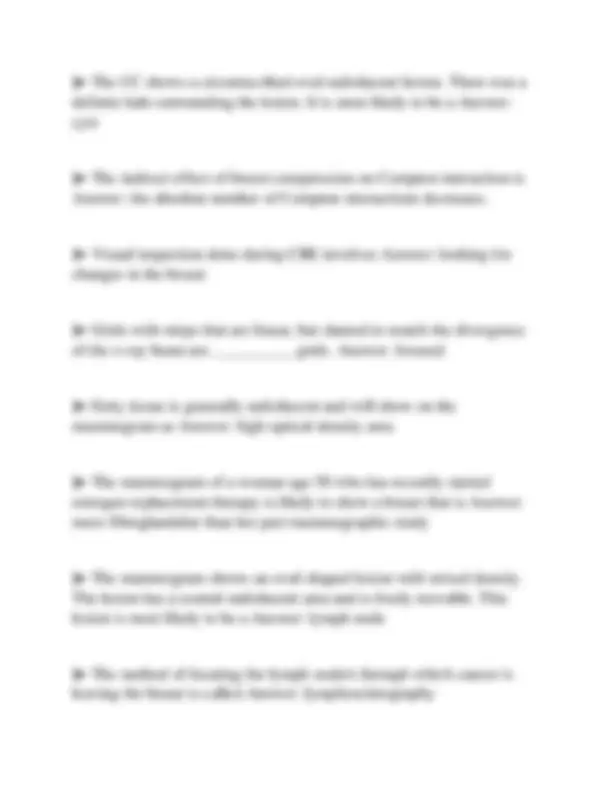 MAMMOGRAPHY BUNDLED FINAL SCRIPT SOLVED 2026 FULLY CORRECT QUESTIONS ...