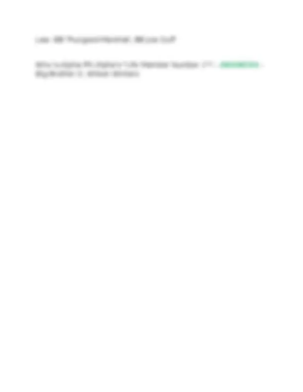 Alpha Phi Alpha Fraternity: Test 3 IMDP Questions and Answers, Exams of ...