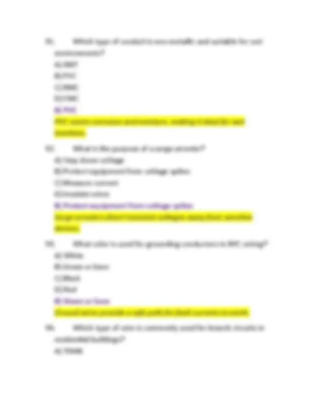 NYC DCAS Electrician Exam Questions With Correct Answers (Verified ...