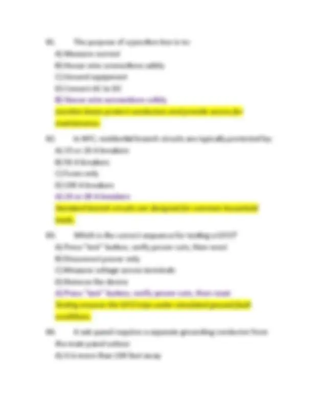 NYC DCAS Electrician Exam Questions With Correct Answers (Verified ...