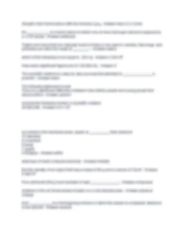 Chem 104 Unit 7 Exam – Questions and Answers Written Correctly (2025/ ...
