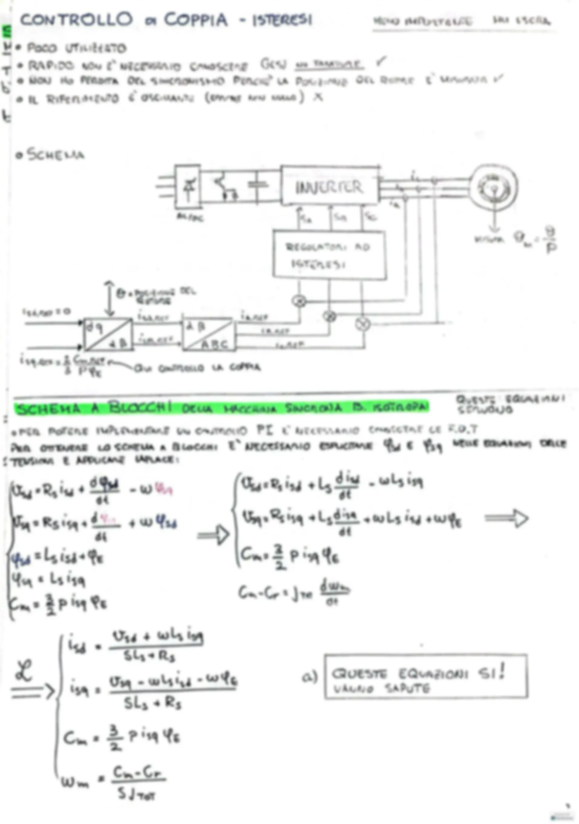 Riassunto Azionamenti Elettrici molto utile per esame | Schemi e mappe ...