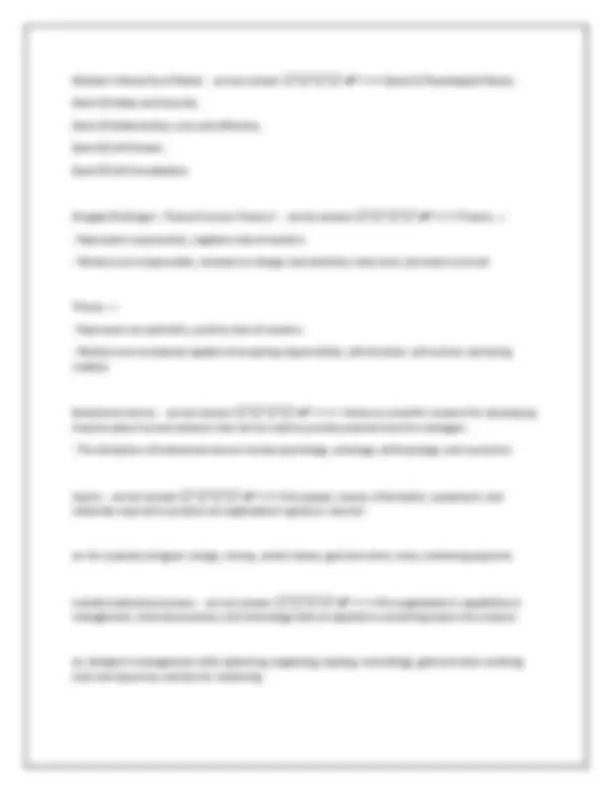 Principles of Management Exam 1 (Chapters 1–4) Study Guide 2025/2026 ...