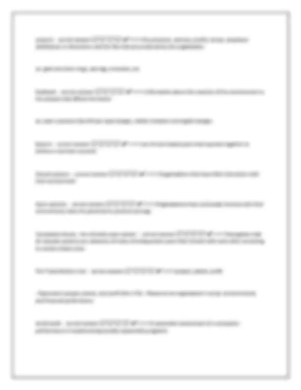 Principles of Management Exam 1 (Chapters 1–4) Study Guide 2025/2026 ...