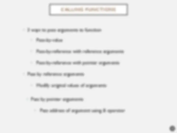 Object Oriented programing | Slides Object Oriented Programming | Docsity