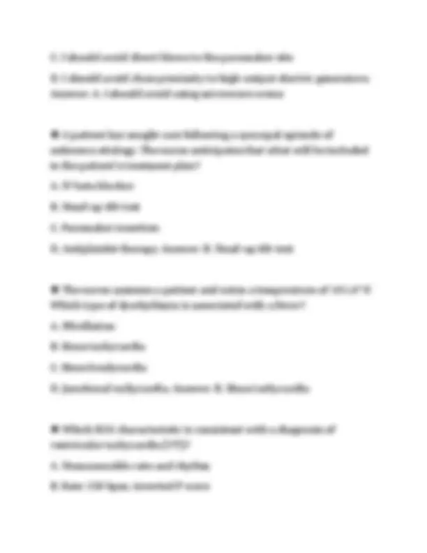 HERZING UNIVERSITY MEDICAL SURGICAL NURSING FINAL PAPER 2026 QUESTIONS ...