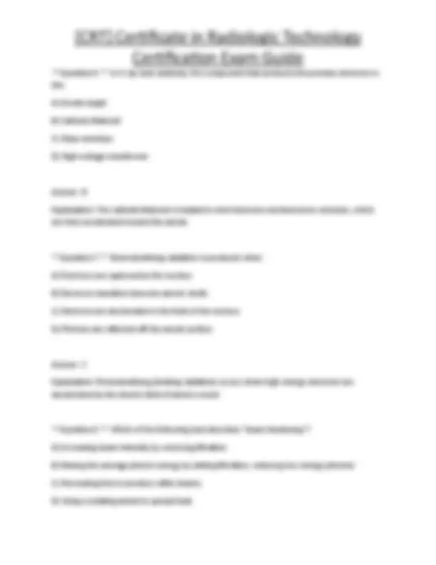 [CRT] Certificate in Radiologic Technology Certification Exam Guide ...
