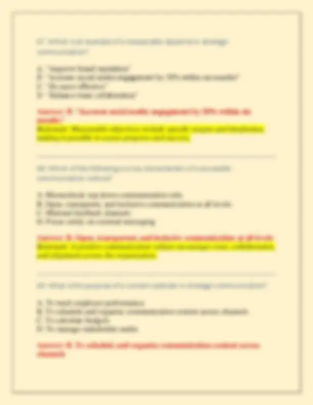 Scmp Exam SCMP: Strategic Communication Management Professional ACTUAL QUESTIONS ...