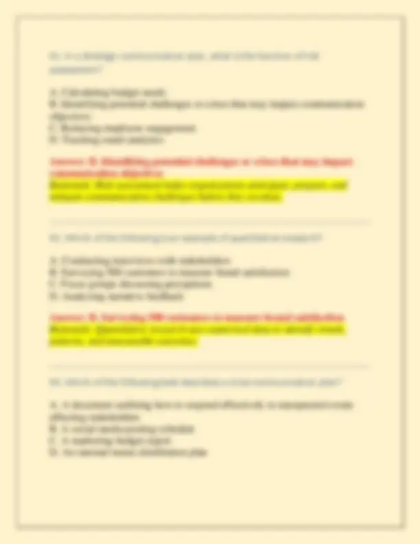 Scmp Exam SCMP: Strategic Communication Management Professional ACTUAL QUESTIONS ...