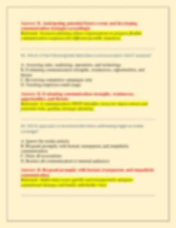 Scmp Exam SCMP: Strategic Communication Management Professional ACTUAL QUESTIONS ...