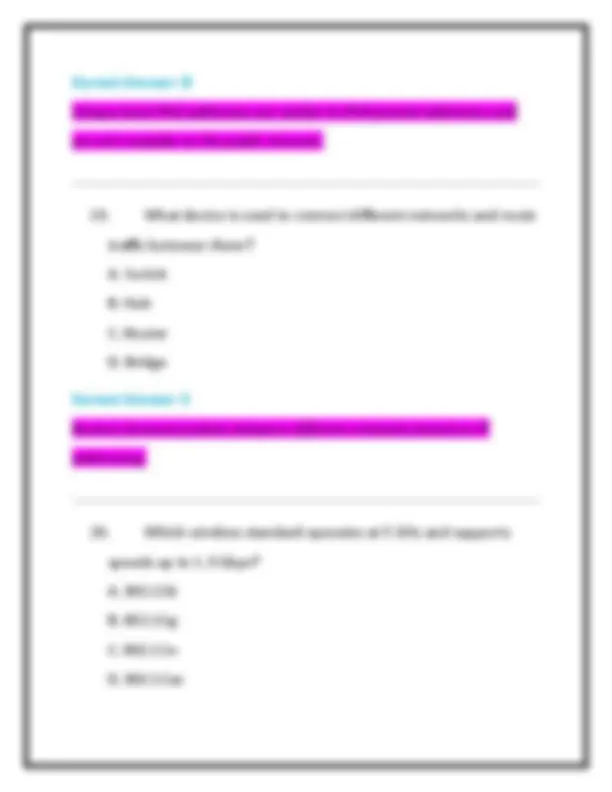 CompTIA Network+ Certification Practice Exam Questions With Correct ...