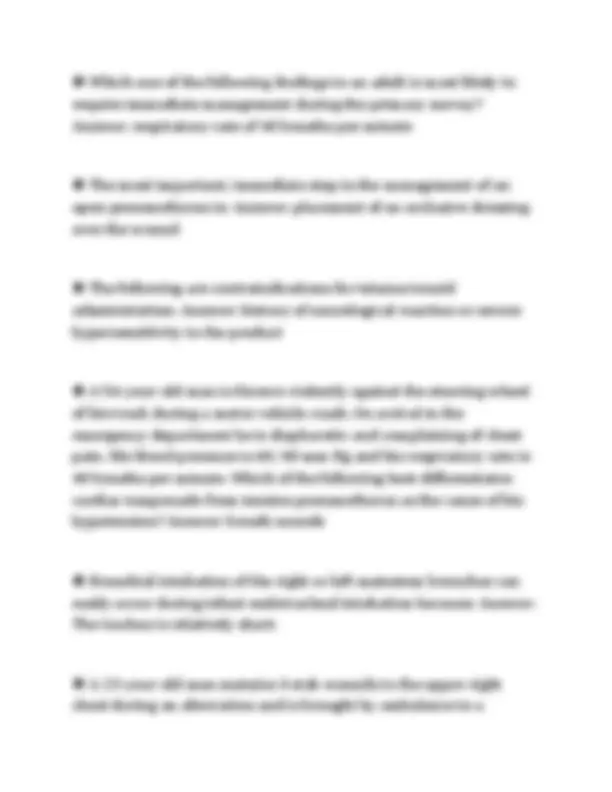 ATLS PRE TEST 1 – 4 ACTUAL EXAM PAPER 2026 COMPLETE QUESTIONS AND ...