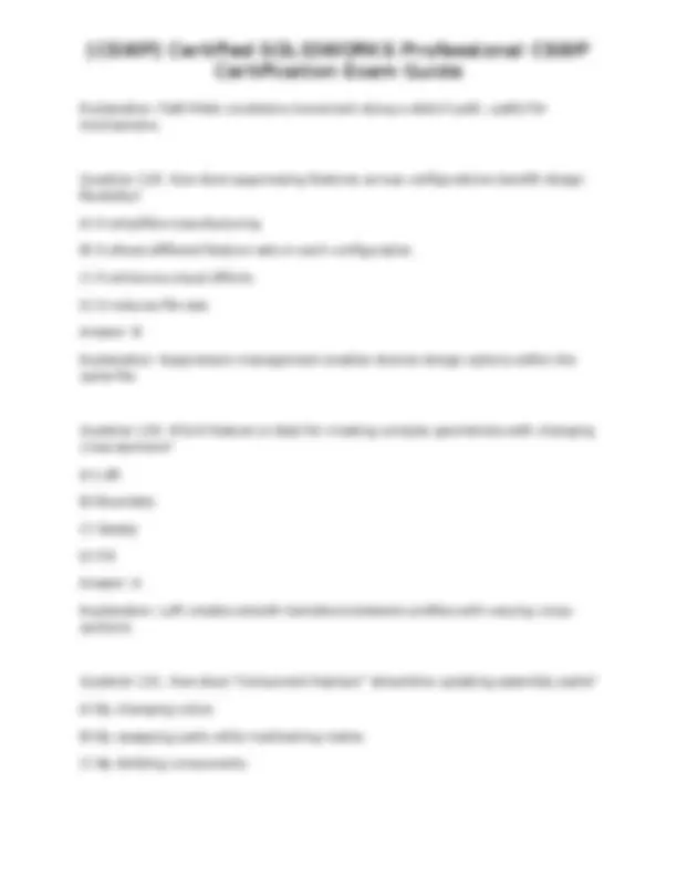 [CSWP] Certified SOLIDWORKS Professional CSWP Certification Exam Guide ...